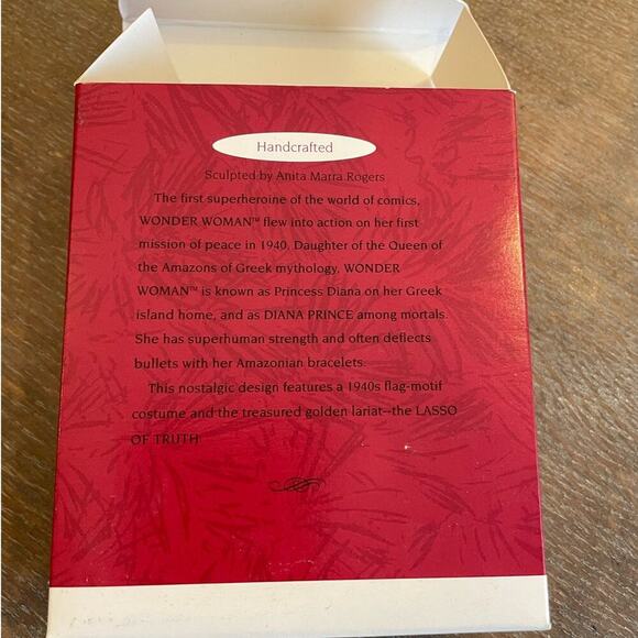 Hallmark Ornament DC Comics Wonder Woman in original box 1996 - Picture 4 of 4